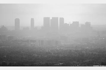 image of a city covered in smog
